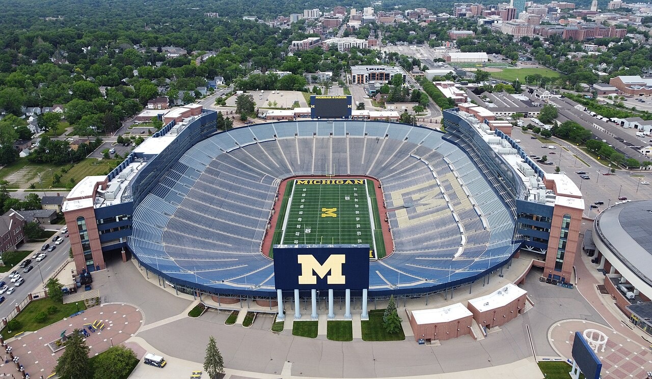 Michigan Stadium - real sports venue photograph