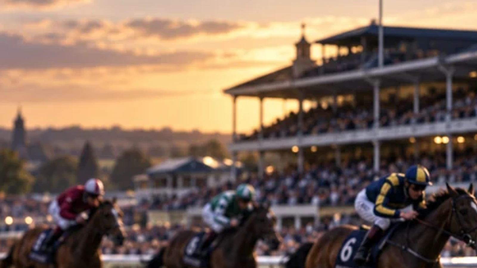 Australian horse racing action at a major race meeting
